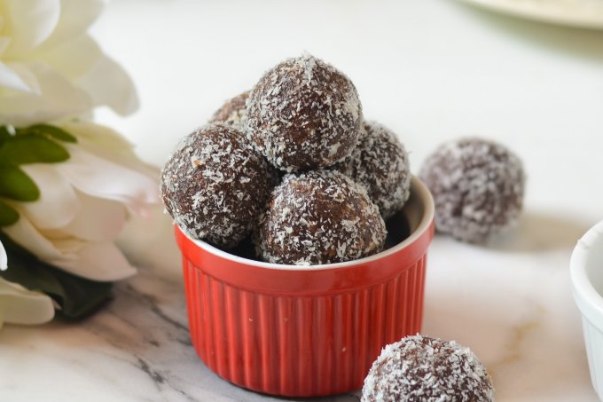 Chocolate Walnut and Coconut "Ladoos"