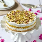 No-Bake Pistachio and Boondi Cheesecake